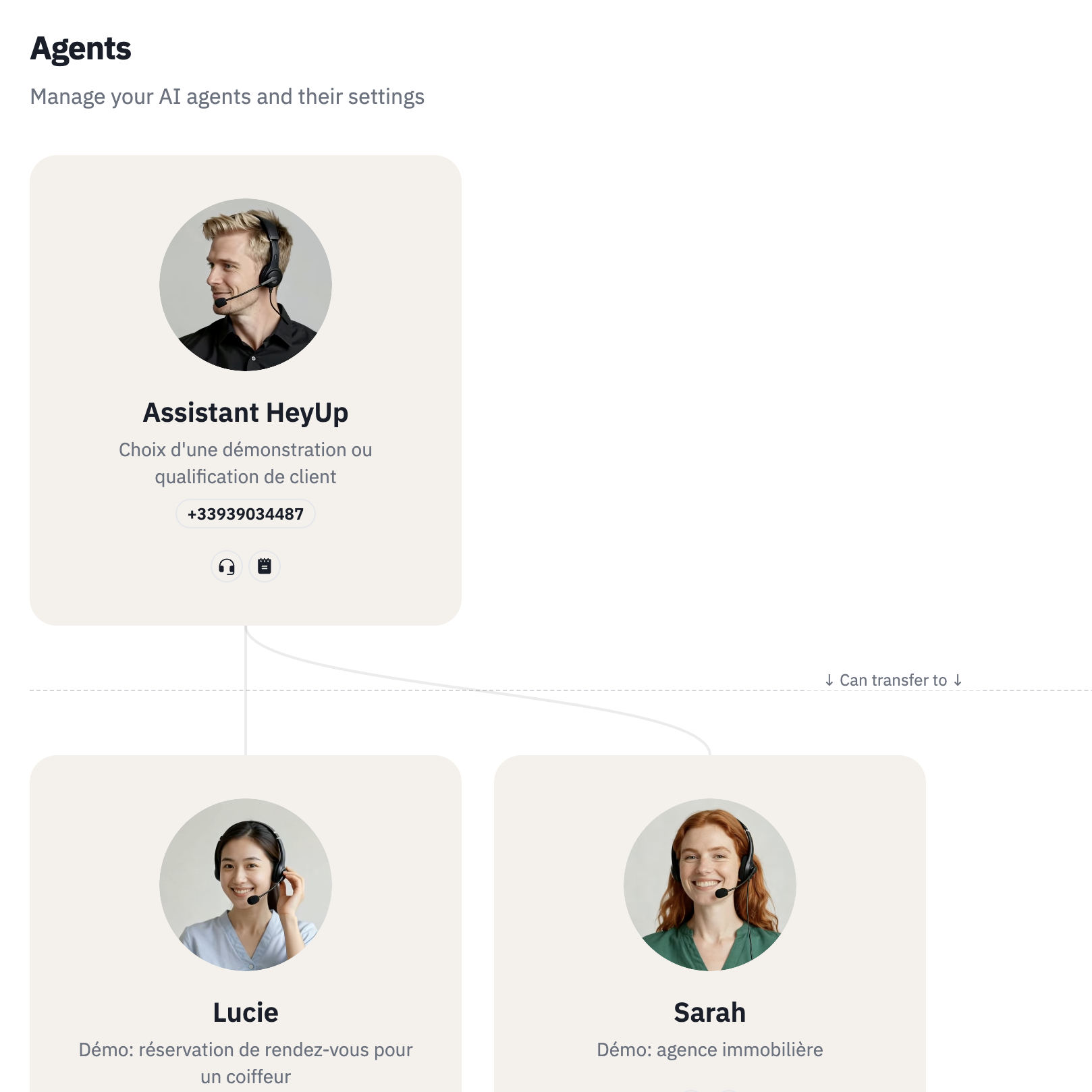 New: Transfer between agents